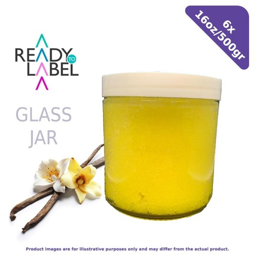 [R2L-16OZ-2761] Vanilla Custard Sugar Scrub(Unlabelled) - 16oz/500gr - 6 per case